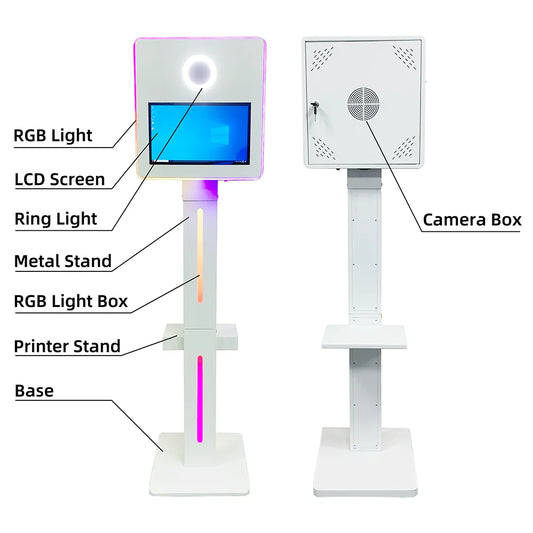 DSLR camera Photo Booth kiosk Selfie 15.6 Inch Touch Screen Magic