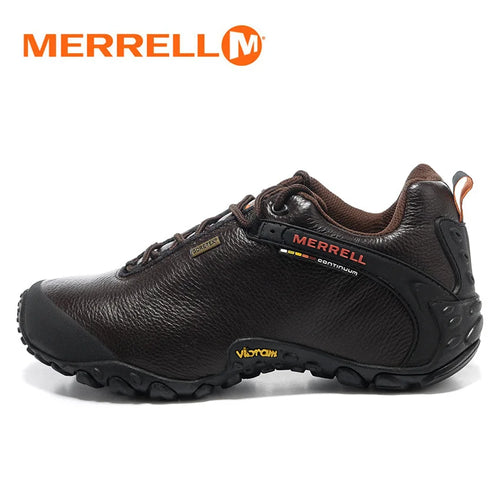 Original Merrell GORE-TEX Outdoor Men's Camping Genuine Leather Hiking