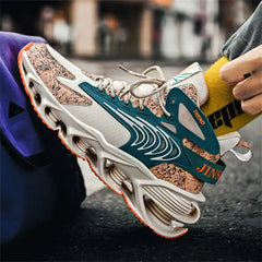 With Cushioning Two Tone Sports Man Shoes Running New Luxury Sneakers