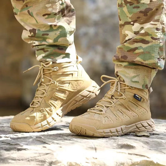 Tactical Outdoor Military Combat Boots Men 46 Size Army Training Shoes