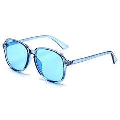 Jerome - Women Oversized Retro Round Pillowed Fashion Sunglasses