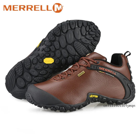 Original Merrell Outdoor Men's Camping Leather Sports Shoes Male