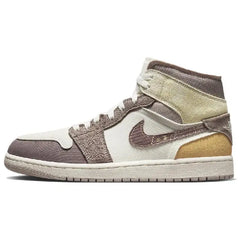 Nike Jordan Air 1 Mid Se "taupe Haze" Sneakers Shoes Dm9652-102 With