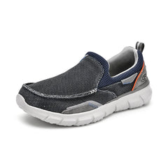 SKECHERS Men's Breathable Canvas Shoes Slip on Men Fashion Outdoor