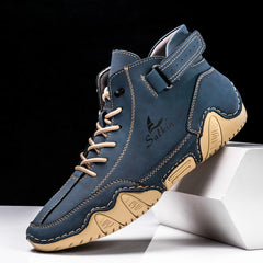 New 2024 Handmade Men Boots Design Sneakers Man Outdoor Casual Leather