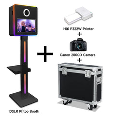 DSLR camera Photo Booth kiosk Selfie 15.6 Inch Touch Screen Magic