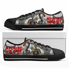 Atomic Heart Low Top Sneakers Hot Cartoon Game Womens Mens Teenager