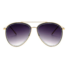 NAMPA | Women Glitter Rimmed Fashion Aviator Sunglasses