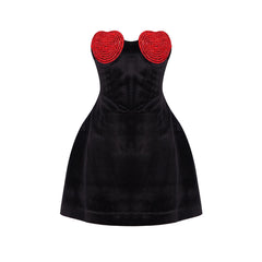 VC Christmas Dress For Women Evening Party Wear Sweet Heart Shape