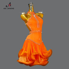 New Latin Dance Clothes Competition Dress Sexy Adult Women's Party