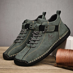 New 2024 Handmade Leather Casual Men Shoes Design Sneakers Man