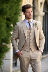 3 Piece Tuxedo Wedding Suits for Men Bespoke Groom Wear Formal Fashion