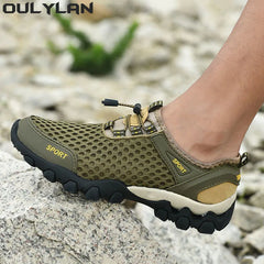 Oulylan Trekking Hiking Shoes Male Mountain Sneakers River Walking