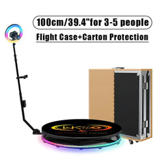 Portable 360 Photo Booth 68 80 100 115cm Platform with Flight Case