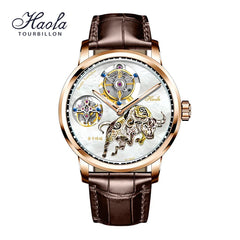 Haofa Luxury Double Tourbillon Mechanical Watch For Men Sapphire