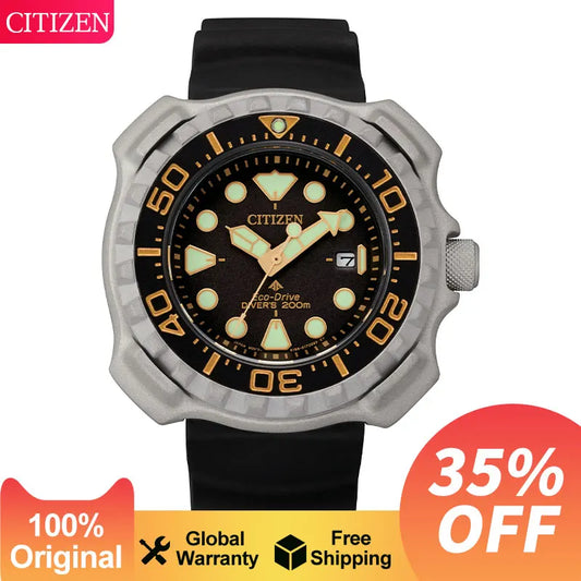 Original CITIZEN Men Watch Eco-drive Promaster Super Titanium Series