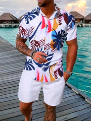 2024 Summer Bestselling Men's Suit Colorful Striped Print Lapel Men