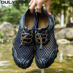 Oulylan Trekking Hiking Shoes Male Mountain Sneakers River Walking