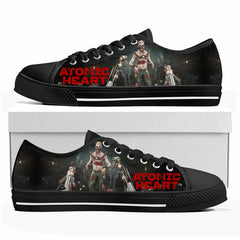 Atomic Heart Low Top Sneakers Hot Cartoon Game Womens Mens Teenager