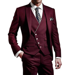 White Men Wedding Suits Groom Wear Peak Lapel Wedding Groom Tuxedos