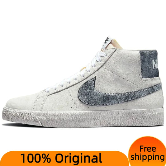 Nike SB Blazer Mid Faded Sail Black With Original Box