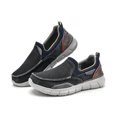 SKECHERS Men's Breathable Canvas Shoes Slip on Men Fashion Outdoor