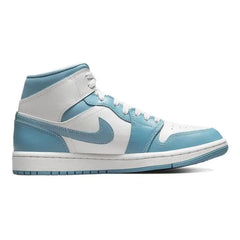 Nike Air Jordan Women's 1 Mid 'university Blue' Sneakers Shoes