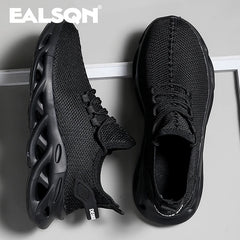 Men Sports Running Black Jogging Shoes Casual Sneakers Brown Outdoor