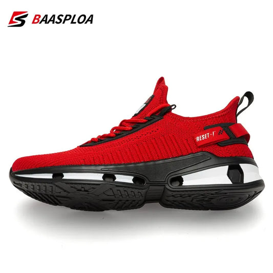 Baasploa 2023 New Men Sneaker Comfortable Knit Walking Shoes