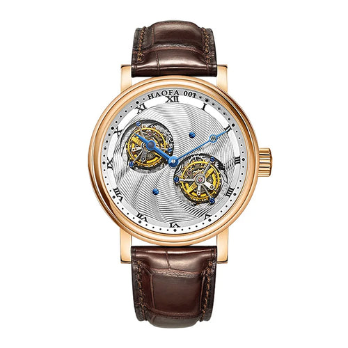 Haofa 18K Solid Gold Tourbillon Multi-function Dial Manual Mechanical