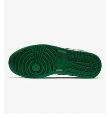 Nike Air Jordan 1 Mid White/Green Toe Men's Mid-Top Basketball Shoes