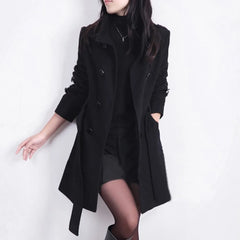 Winter Outerwear Fashion Loose Winter Warm Long Sleeve Button Button