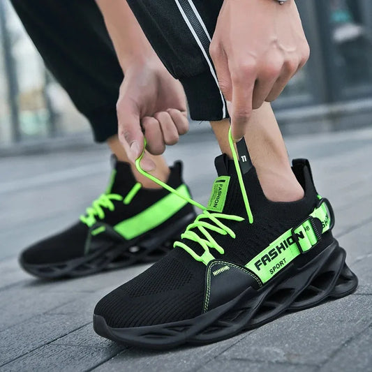 New Men's Fashion Running Sneakers Breathable Comfortable Non-slip