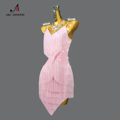 Latin Dance Practice Clothes New Dress Costume Women Stage Outfit