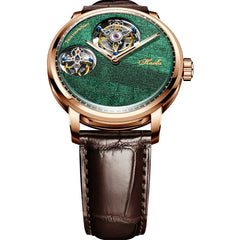 Haofa Double Tourbillon Mechanical Men's Watch Sapphire Manual Flying