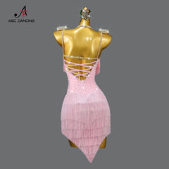 Latin Dance Practice Clothes New Dress Costume Women Stage Outfit