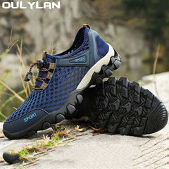 Oulylan Trekking Hiking Shoes Male Mountain Sneakers River Walking