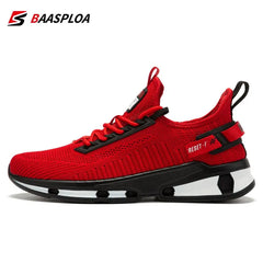 Baasploa 2023 New Men Sneaker Comfortable Knit Walking Shoes