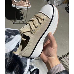 Summer Woman Vulcanize Shoes Knitted Breathable Sneakers