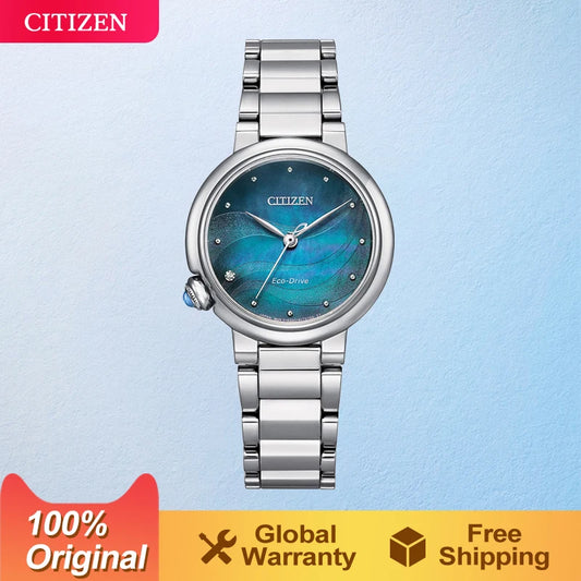 Original CITIZEN Eco-Drive Quartz  Watch Women's Simple Fashion