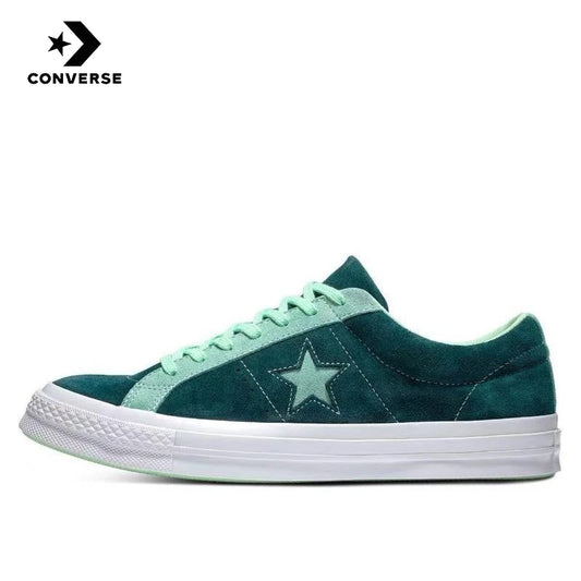 Converse One Star Green WWhite Splicing Bag with Sexual Support Low