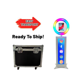 selfie roaming portable ring light roamer photobooth ipad photo booth