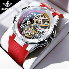 OUPINKE Men's Watches Top Brand Hollow Out Watches Automatic