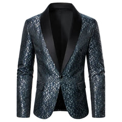 Men's Suit Jacket Luxury Textured Fabric Men's Coat Business Casual