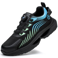 Rotating Button New Safety Shoes Men Anti-smash Anti-puncture Work