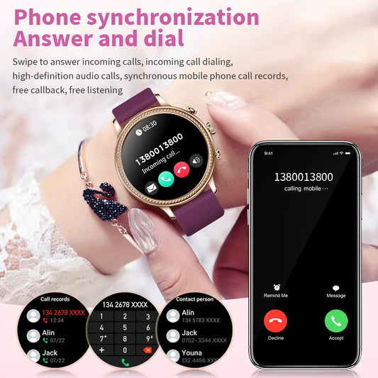 XIAOMI Mijia Luxury Women Smartwatch Bluetooth Call Connection Phone