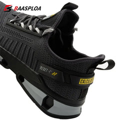 Baasploa 2023 New Men Sneaker Comfortable Knit Walking Shoes