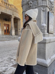 Elegant Women's Jacket With Scarf