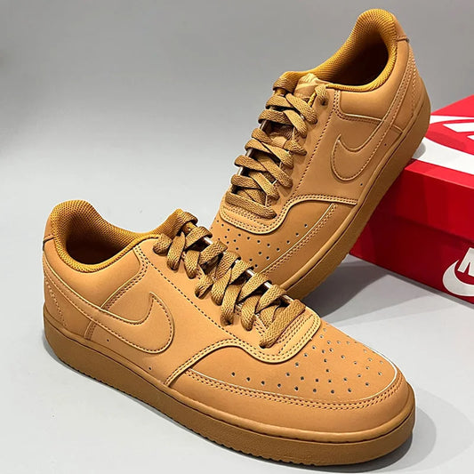 NIKE COURT VISION LOW Men's Shoes 2024 Autumn New Wheat Color Sports