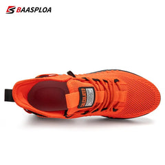 Baasploa 2023 New Men Sneaker Comfortable Knit Walking Shoes